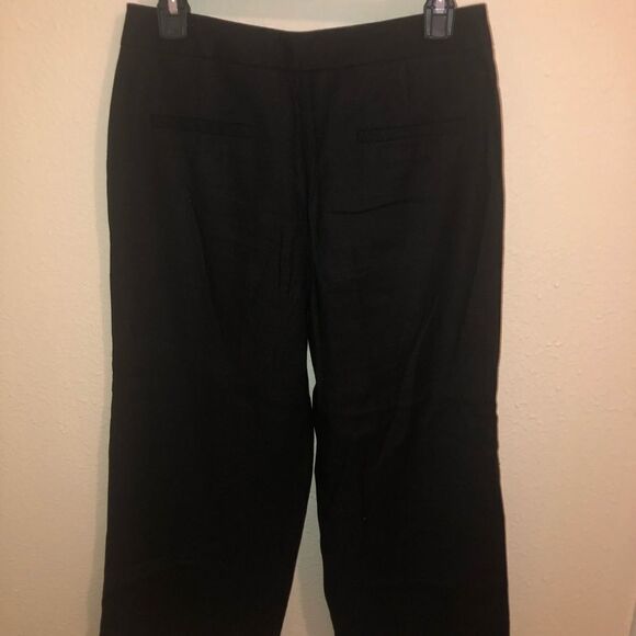 Wide Leg Linen Trousers - Picture 2 of 7